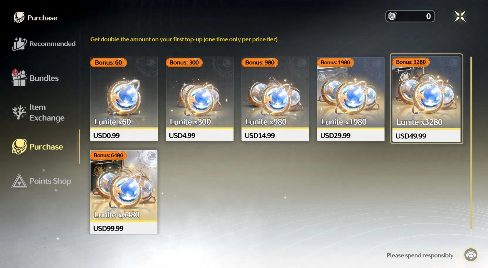 Wuthering Waves Login top up procedures 2