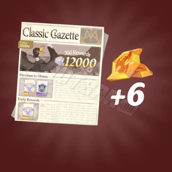 Classic Gazette + 6 Crystals