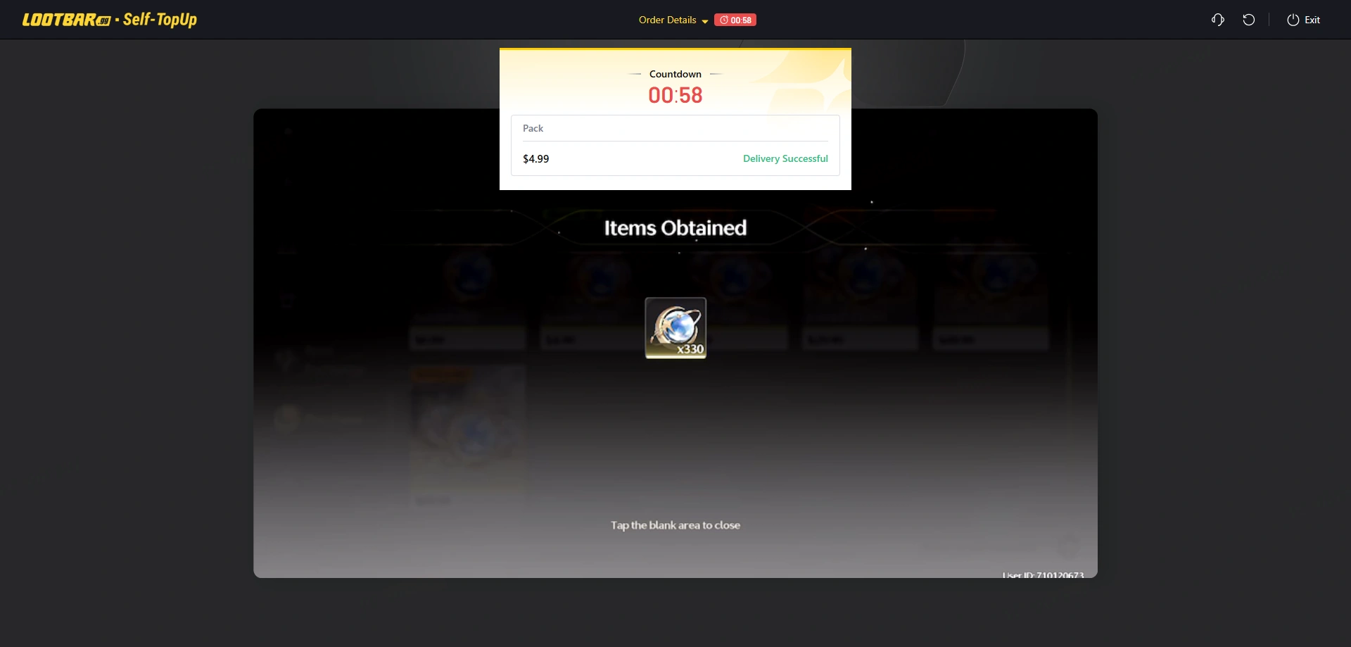 Delivery message |  select the bundle equivalent to the item you purchased | Wuthering Waves top up procedures