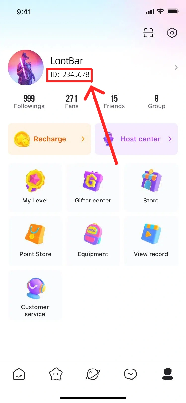 how to find your MICO UID for MICO recharge