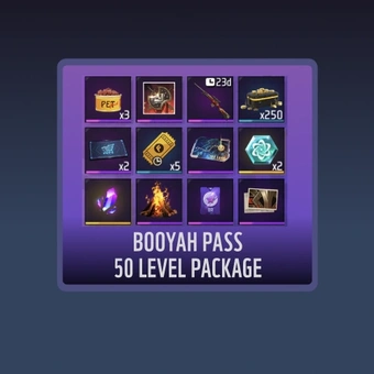 Paquete de 50 Niveles del BOOYAH PASS | Free Fire