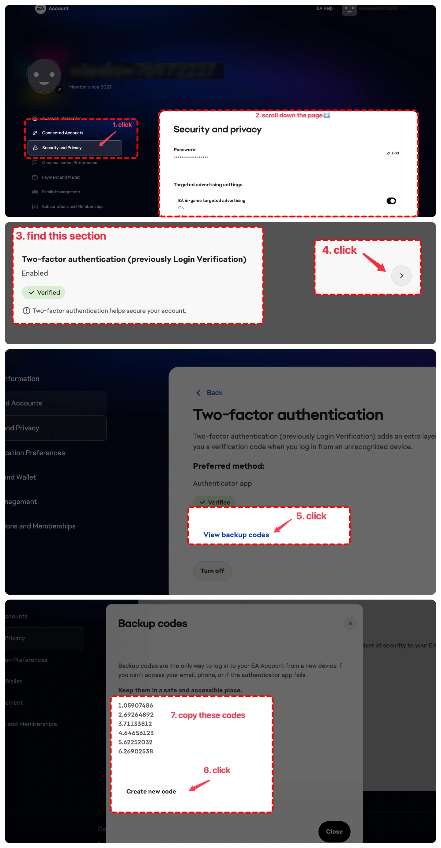 Step to Get FC 26 Backup Codes