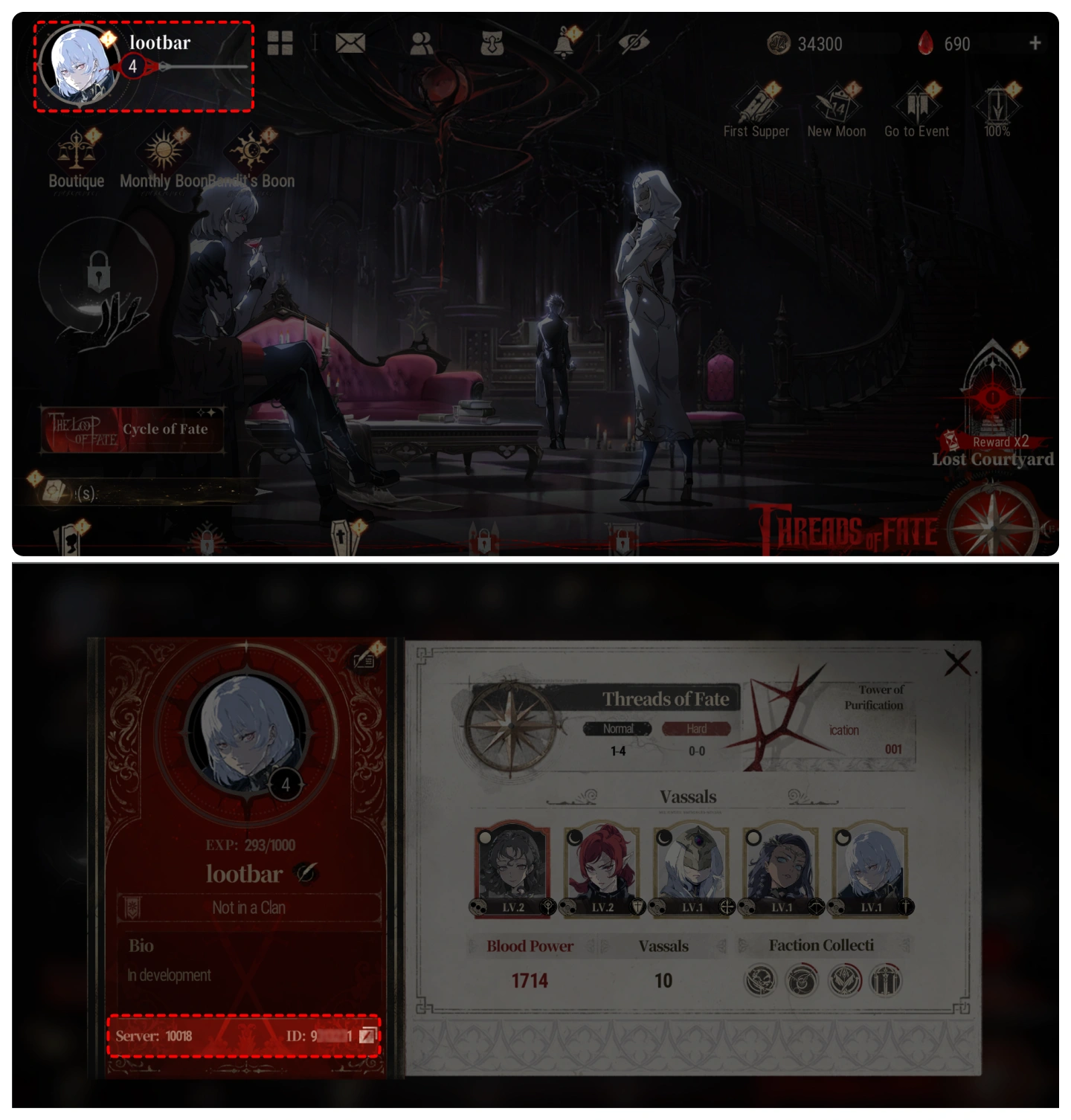 silver and blood uid