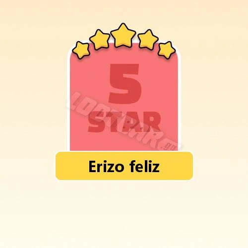 Erizo feliz
5 Stars Set17-6 | MONOPOLY GO!