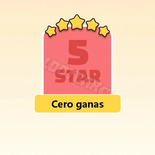 Cero ganas
5 Stars Set18-7 | MONOPOLY GO!