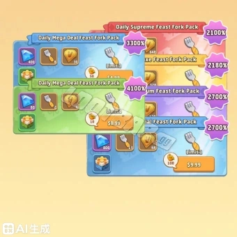  Feast Fork Pack All-In-One | Top Heroes: Kingdom Saga