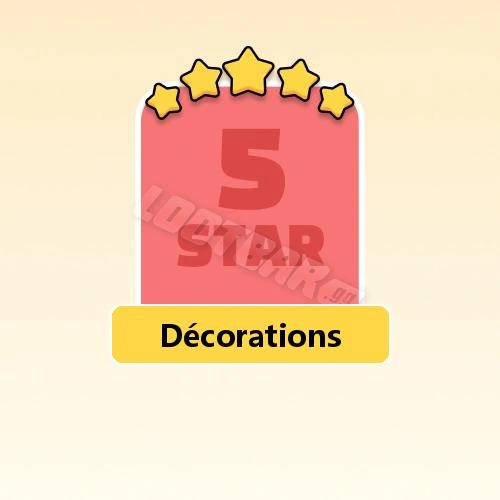 Décorations
5 Stars Set21-6 | MONOPOLY GO!