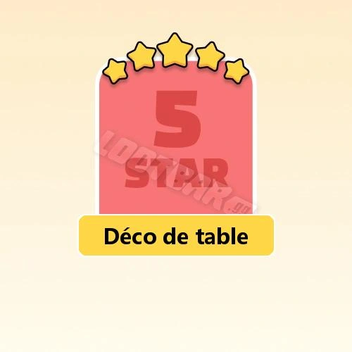 Déco de table
5 Stars Set22-4 | MONOPOLY GO!