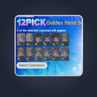 12PICK Golden Hand Draw | BrownDust2