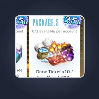 2.5th Anniversary Special Shop Package 3 | BrownDust2