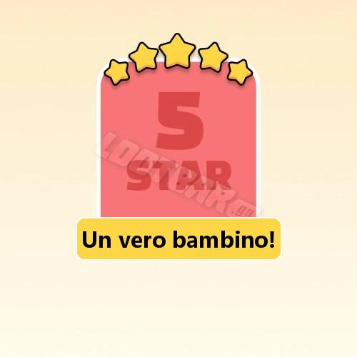 Un vero bambino!
5 Stars Set18-9 | MONOPOLY GO!