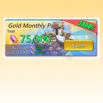 Pase Mensual Oro | Lords Mobile: Kingdom Wars