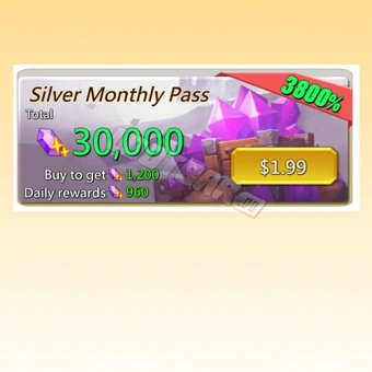 Pase Mensual Plata | Lords Mobile: Kingdom Wars